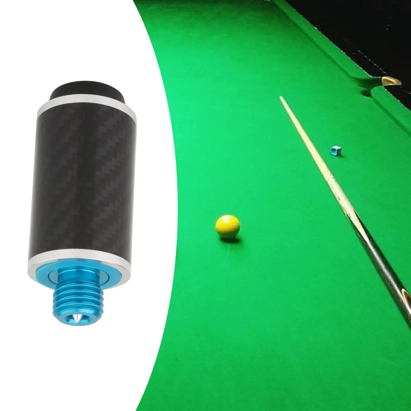 Universal Cue Extension End Billiard Accessories,Billiards Pool Cue Extension Snooker Cue Stick Extender Training Player Carbon