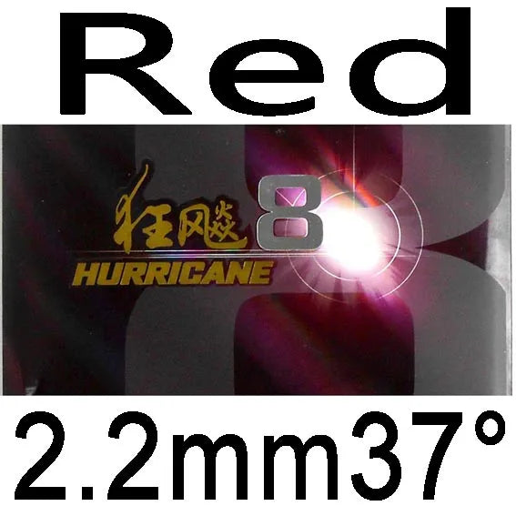 DHS Hurricane 8 Hurricane8 Pips in Table Tennis Rubber With Sponge PingPong Rubber