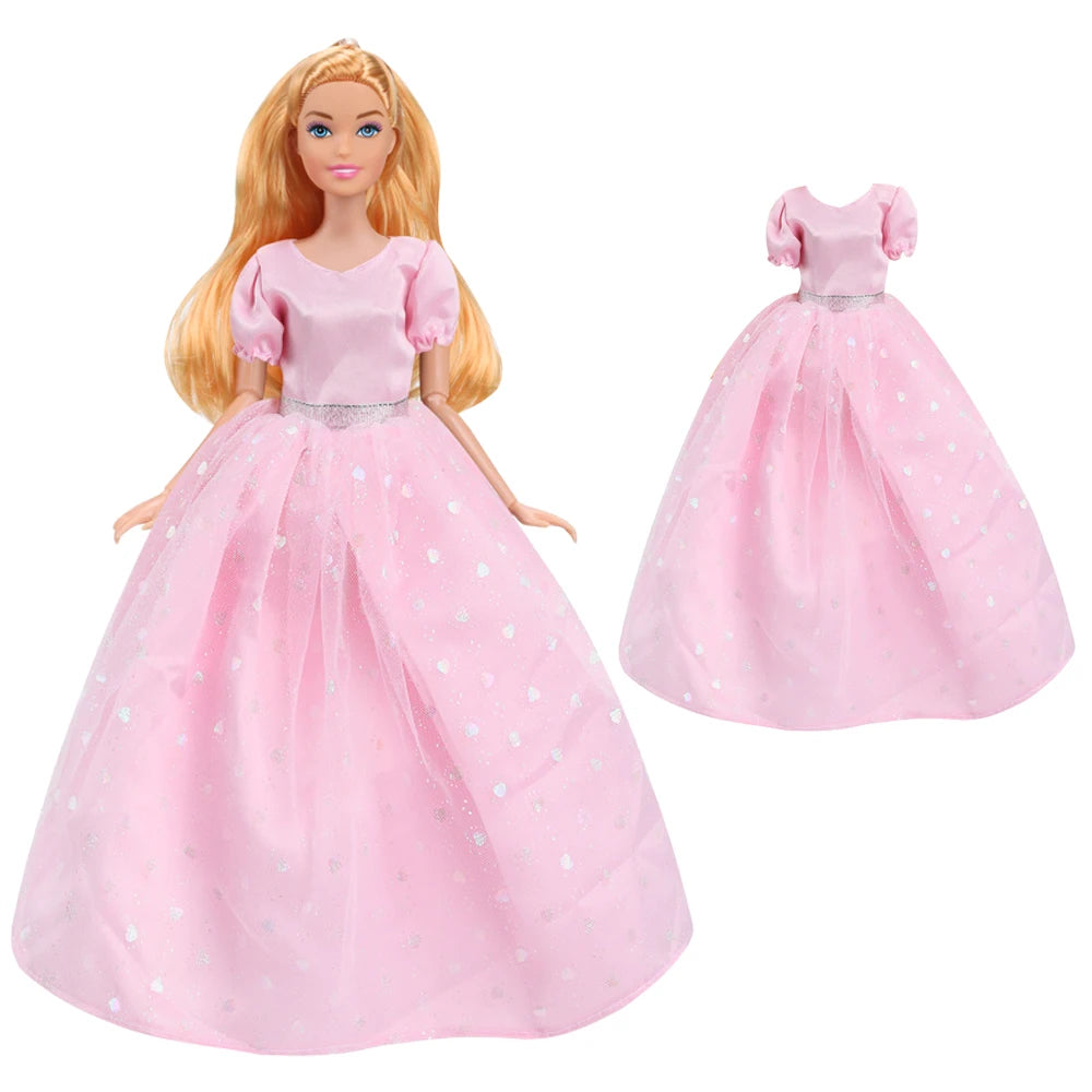NK 1 Pcs 30CM Princess Wedding Dress Noble Party Gown for Barbie Doll Accessories Fashion Clothes Gift for Girl' 1/6 Doll Toy JJ