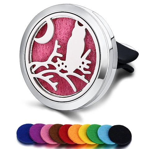 Car Air Freshener Car Perfume Diffuser Clip Car Air Auto Vent Freshener Essential Oil Perfume Locket (No Fragrance) C002