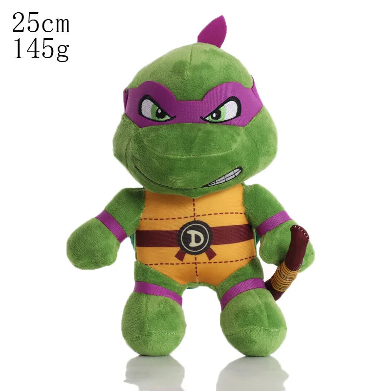 25CM Teenage Mutant Ninja Turtles TMNT Action Figure Pillow Doll Toys Cute Soft Room Decoration Birthday Gift for Children