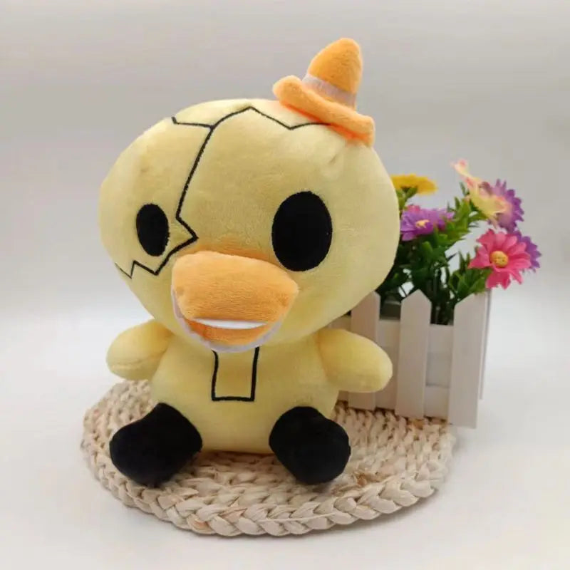New Dread Ducky Plush Toys Dark Deception Yellow Duck Plushie Dolls Miraculous Stitch Jouet Enfant Peluche Anime Home Decoration