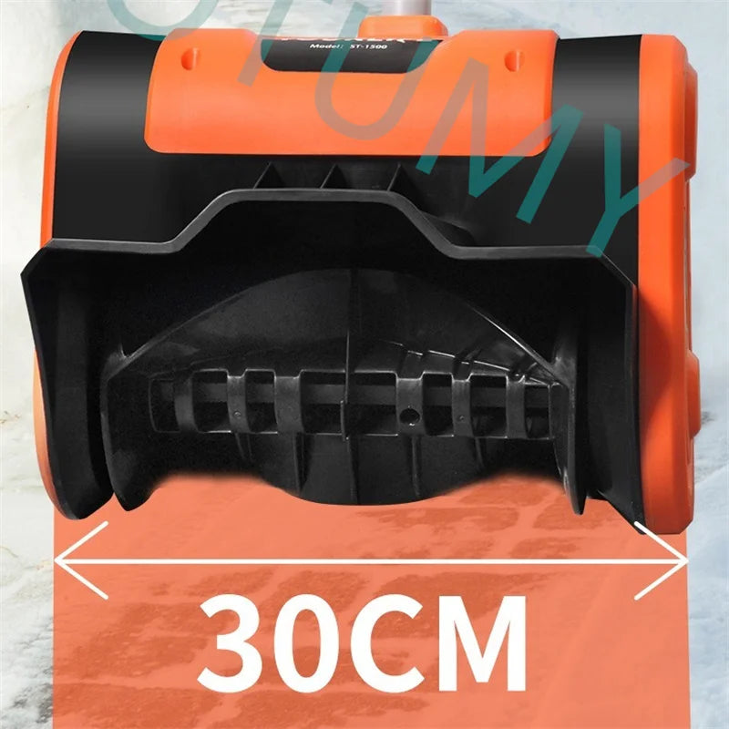 Snow Removal Machine Electric Snow Plow Hand-Pushed Snow Blower Small Snow Clearing Equipment for Road Snow Shoveling