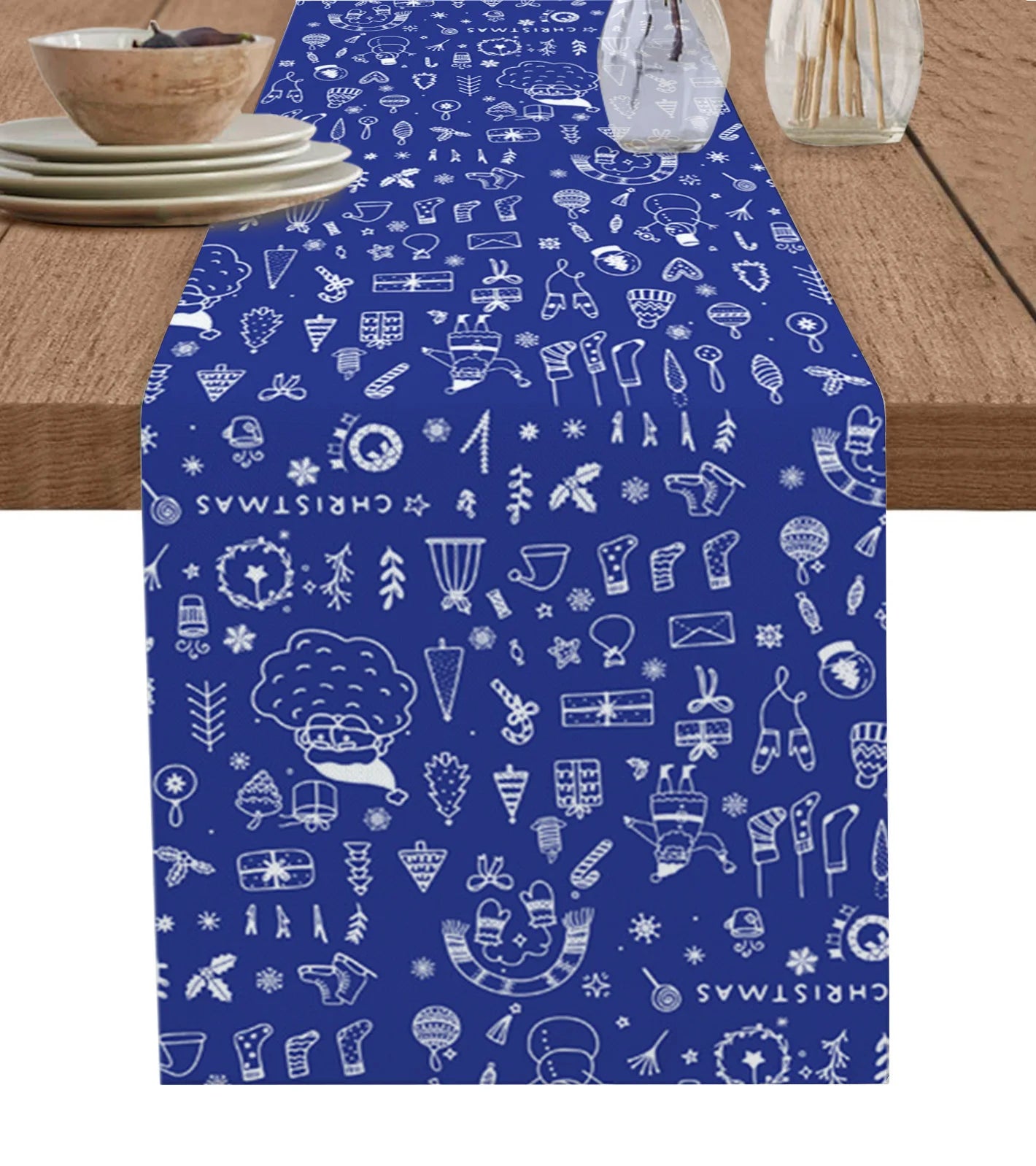 Christmas Christmas Tree Christmas Gnome Wedding Decorations Coffee Table Decor Tablecloth Table Kitchen Decorative Table Runner