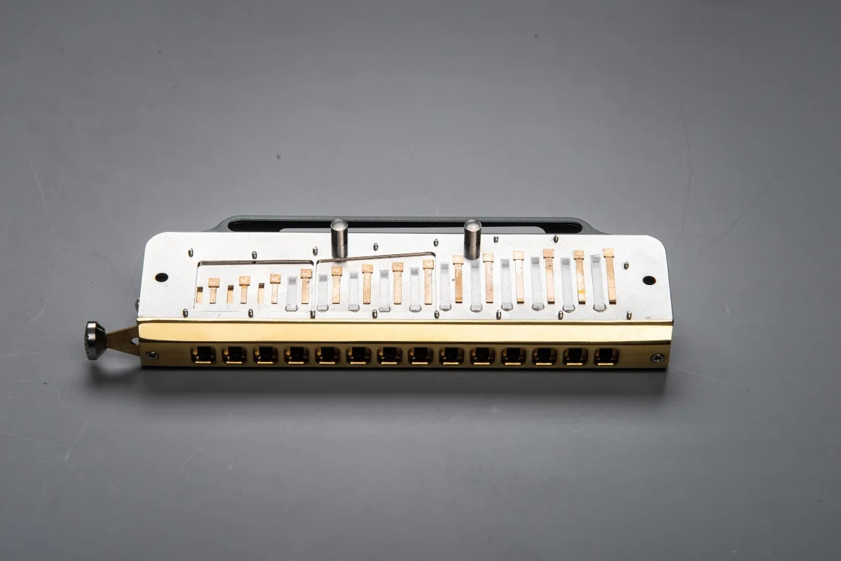 East Top Chromatic Harmonica Key of C 14 Hole AL Professional Mouth Organ Harmonica for Adults, Professional Player, Beginners