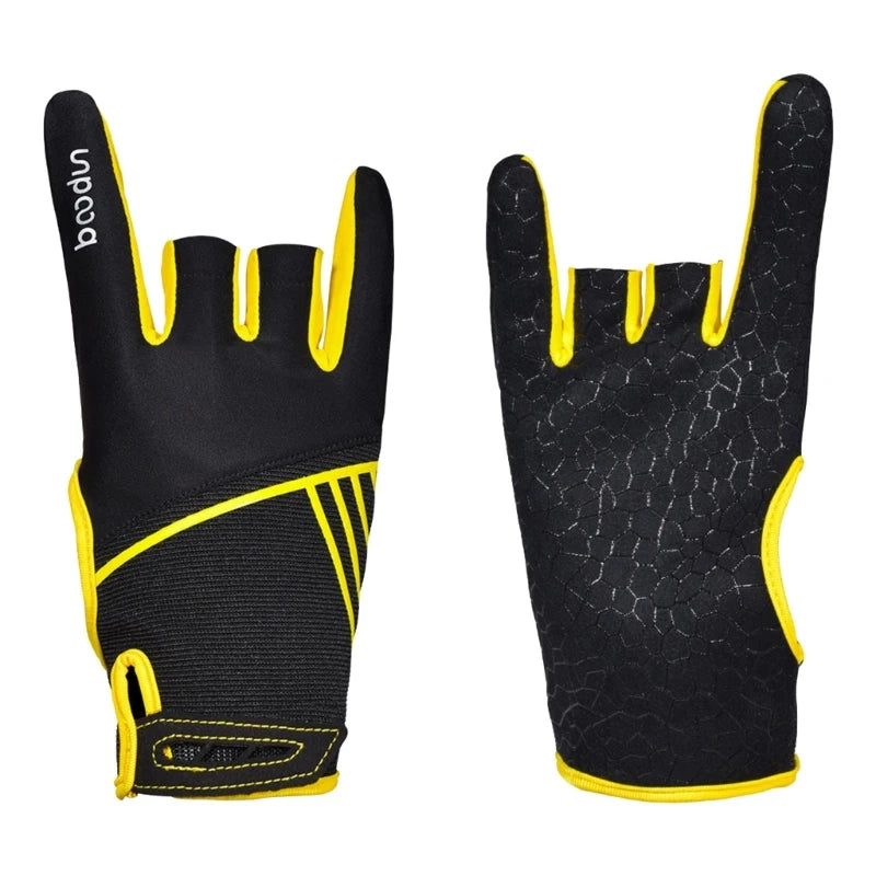 Left and Right Hand Bowling Gloves Non-Slip Bowling Gloves for Men and Women