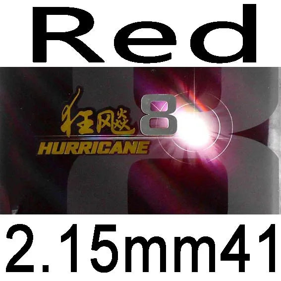 DHS Hurricane 8 Hurricane8 Pips in Table Tennis Rubber With Sponge PingPong Rubber