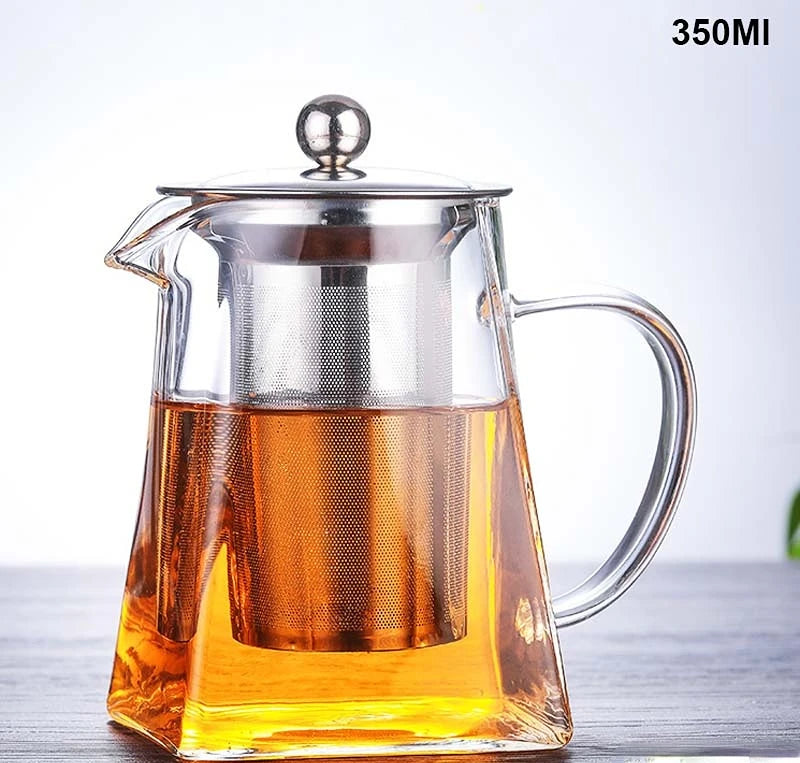 Dropshipping Heat Resistant Glass Teapot Various Styles of Hot-Selling Tea Sets Clear Kettle Flower Puer Tea Infuser Pot