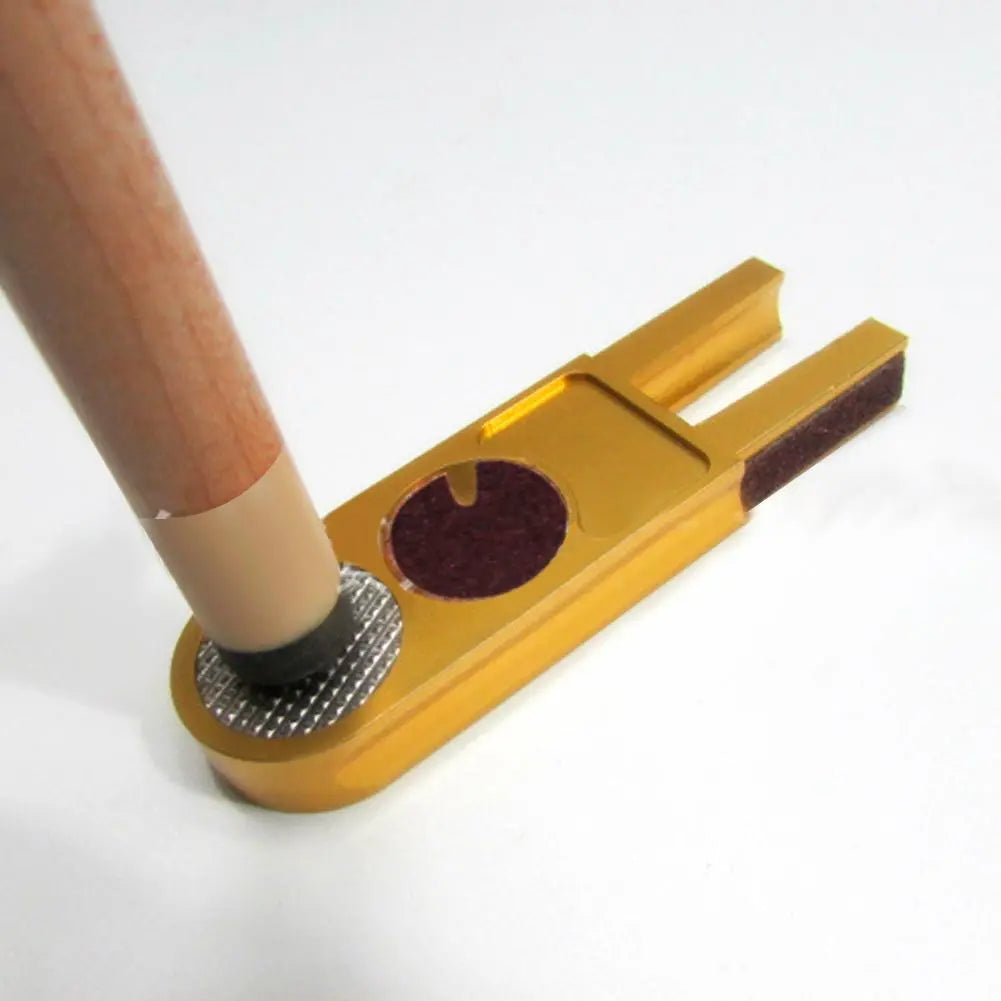 Multi-Functional U-Shape Billiards Pool Cue Tip Trimmer Repair Tool Indoor Entertainment Snooker Accessory