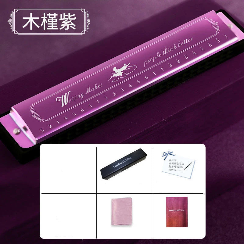 Tremolo Easttop Hohner Chromatic Kongsheng Harmonica 24-Hole Polyphonic C Professional Mouth Harmonica 24 Kong Sheng Harmonicas