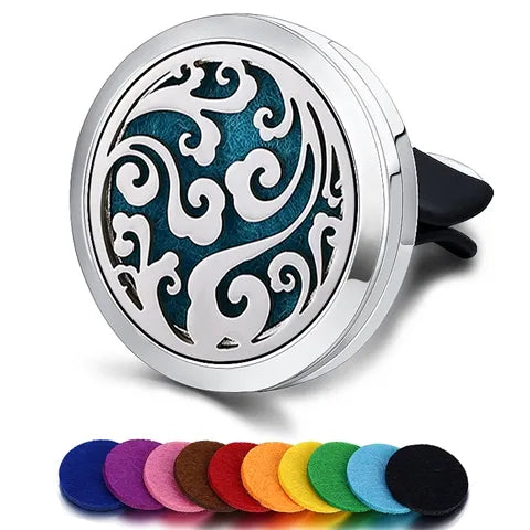 Car Air Freshener Car Perfume Diffuser Clip Car Air Auto Vent Freshener Essential Oil Perfume Locket (No Fragrance) C002