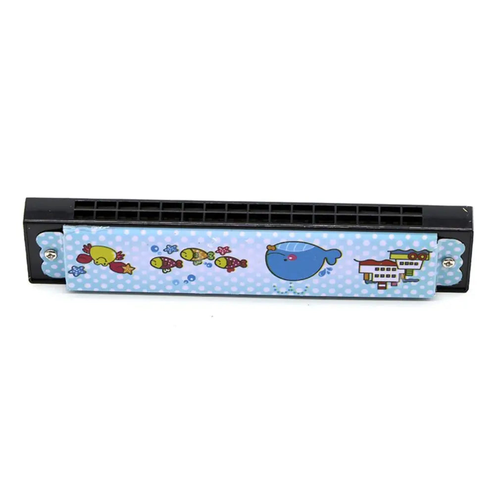 Metal Painted Harmonica 16 Holes Educational 16 Holes Harmonica Cute Montessori Mouth Organ Children Gift