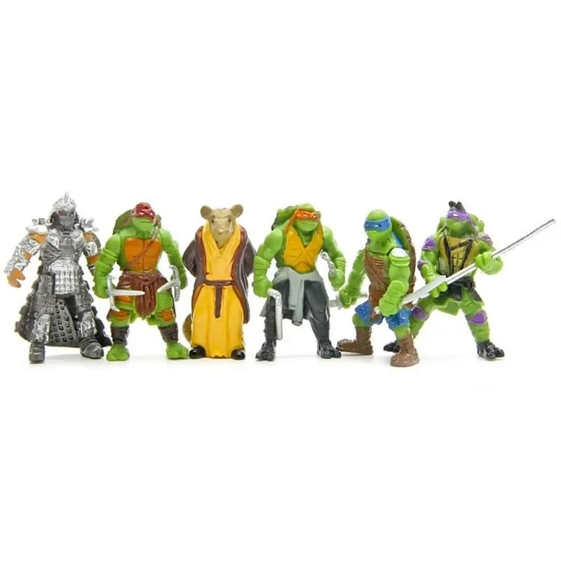 6 Types 6CM Classic Movie Teenage Mutant Ninja Turtles Raphael Donatello Kit Toys Model Doll Gift