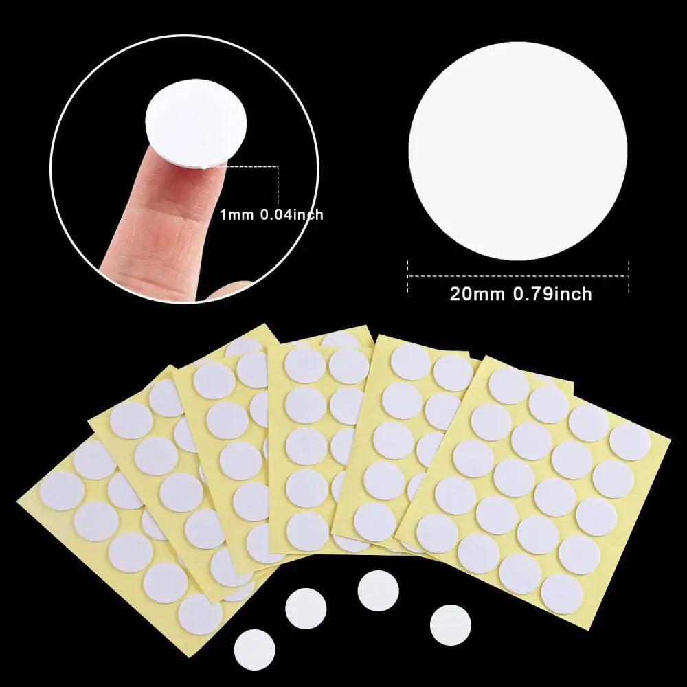 100Pcs/5 Sheets Candle Wick Stickers Wax Making Tools Heat Resistance Double-Sided Stickers for Gypsum Candle Making Supplies