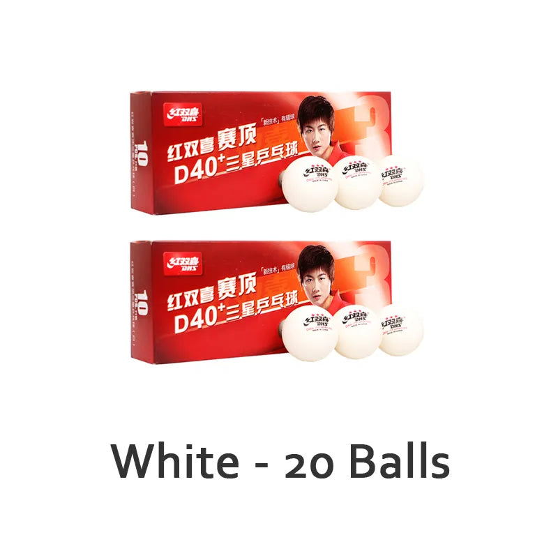 DHS 3 Star D40+ Table Tennis Ball 3-Star Seamed ABS Balls Plastic Poly Original DHS 3 STAR Ping Pong Balls ITTF Approved