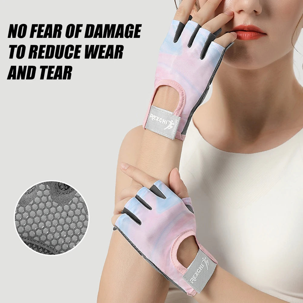1 Pair Workout Gloves for Men and Women, Exercise Gloves for Weight Lifting, Cycling, Gym, Training, Breathable and Snug Fit