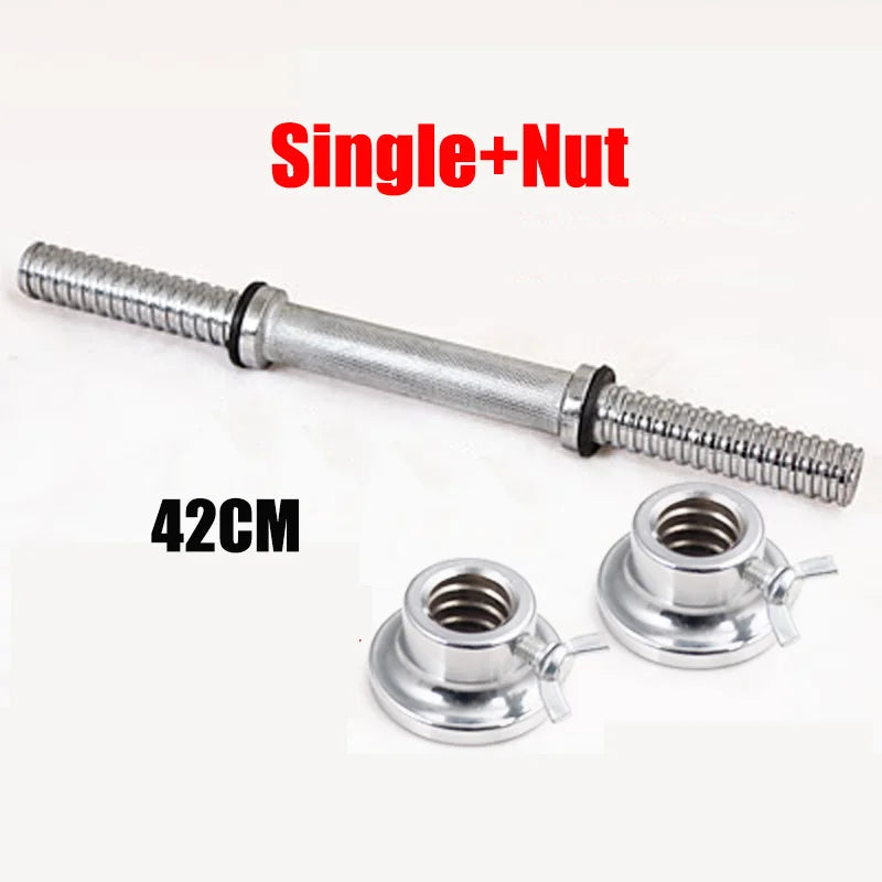 Fitness Dumbbell Bar With Clamps 25mm Adjustable Weight Standard Threaded Dumbbell Handle Home Gym Dumbbell Training Accessories