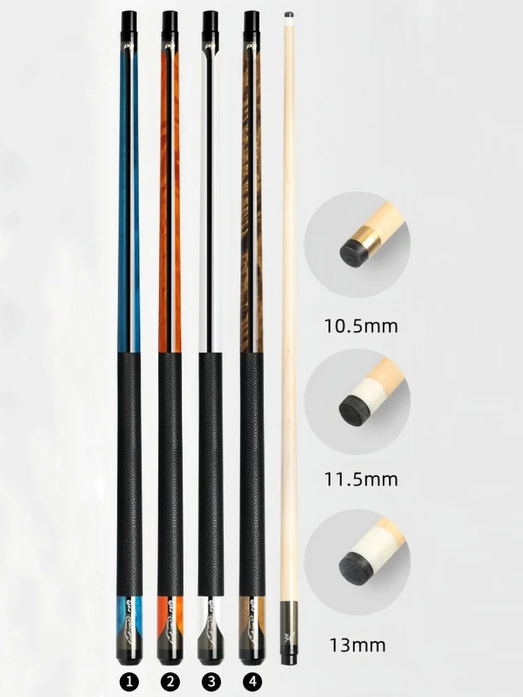 New P3 58" Canadian Maple Billiard Pool Cue Stick 10.5/11.5/13mm