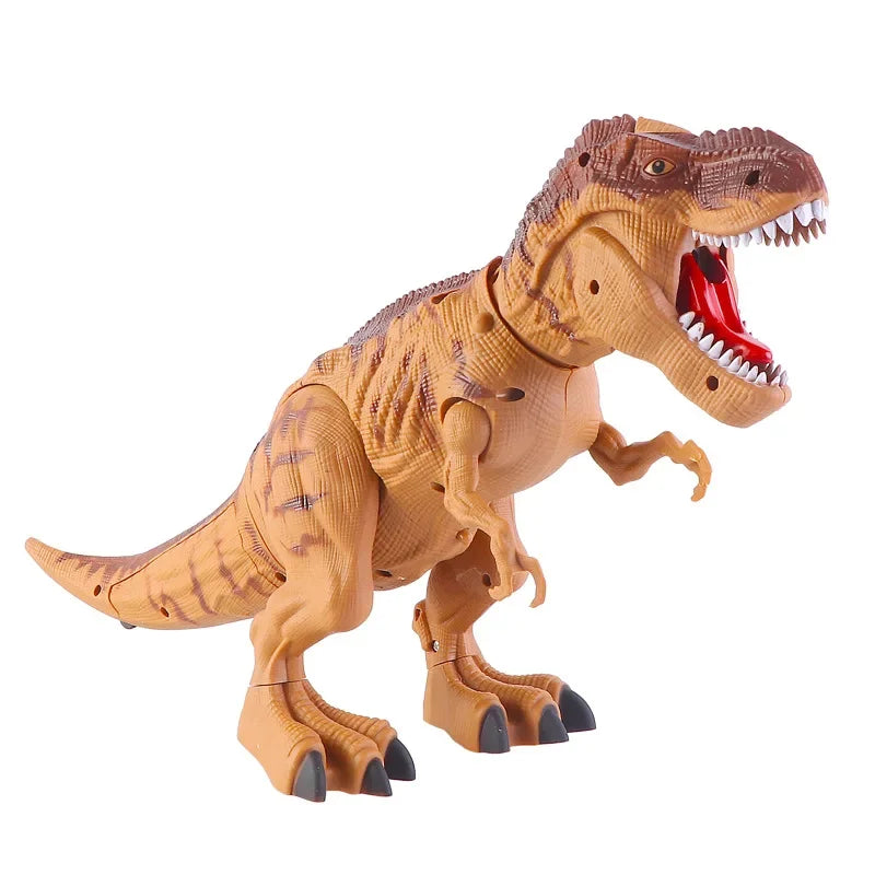 Large Electric Dinosaur Toys Walking Jet Dinosaur World With Mechanical Voice Tyrannosaurus Rex Luminous Egg Children Baby Gifts