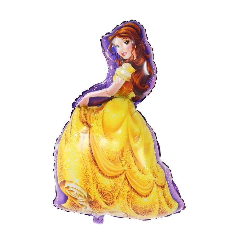 5Pcs Large Disney Princess Balloon 90*55cm Snow White Cinderella Elsa Air Globo Girl‘s Birthday Party Decorations Kids Toys Gift
