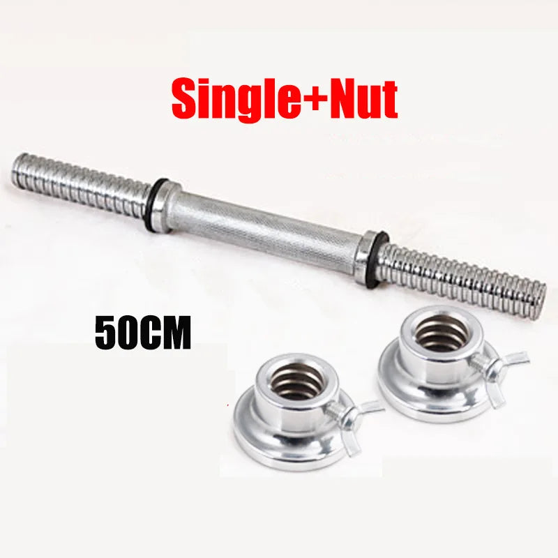 Fitness Dumbbell Bar With Clamps 25mm Adjustable Weight Standard Threaded Dumbbell Handle Home Gym Dumbbell Training Accessories