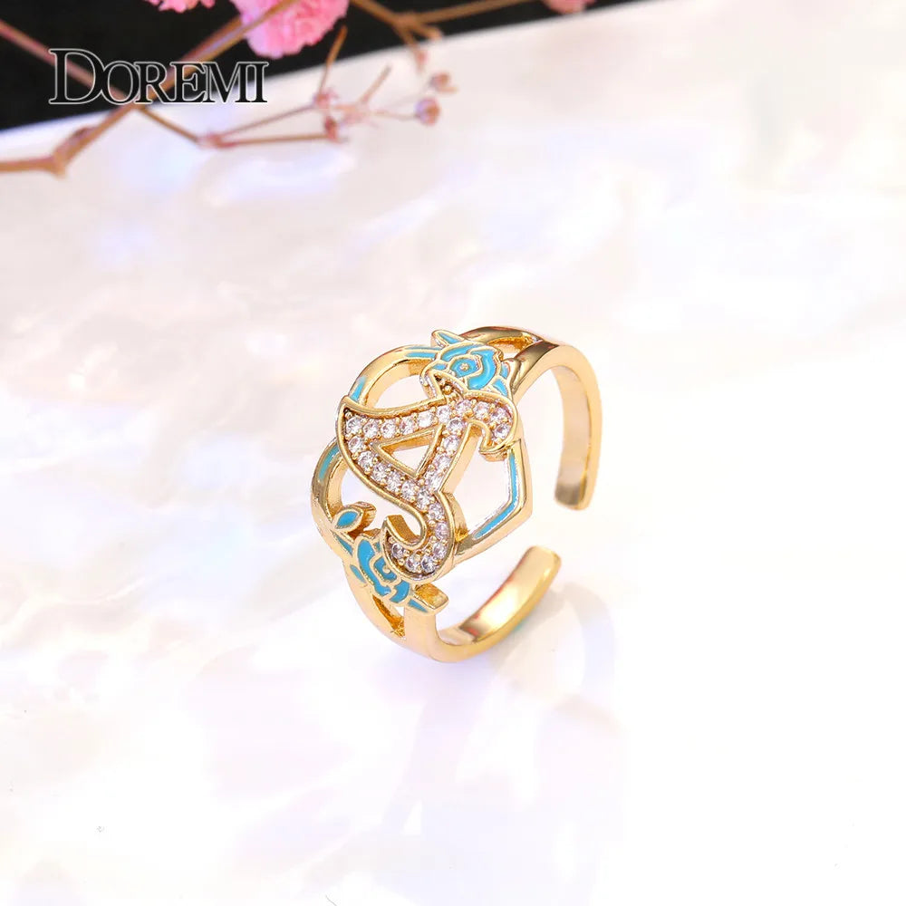 Personalized Letter Ring | 3D Cut | Personalized A-Z Ring Unique Gift | Custom Made | Christmas Christmas Gift