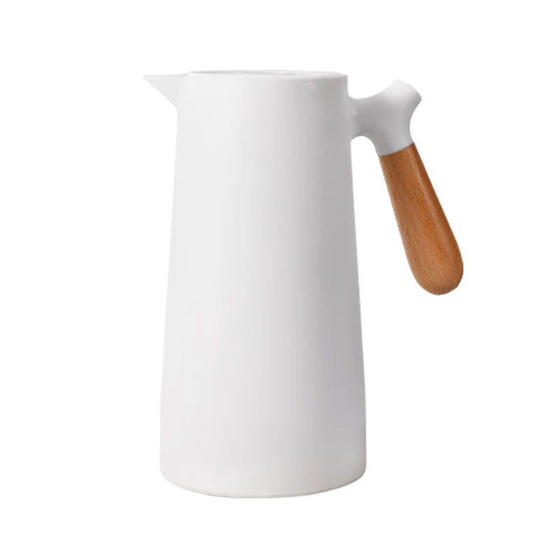 1000ML Insulation Kettle Hot Water Bottle With Handle Nordic Style Large Capacity Thermos Removable Teapot Household Coffee Pot