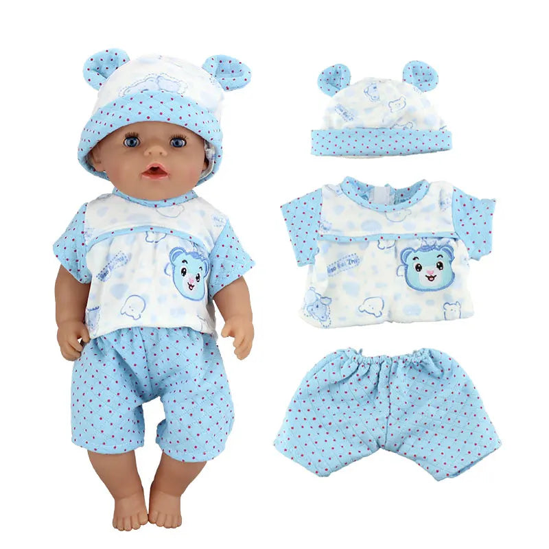 Lovely Pony Suit for 43cm Baby Doll 17inch Born Babies Boy Doll Clothes