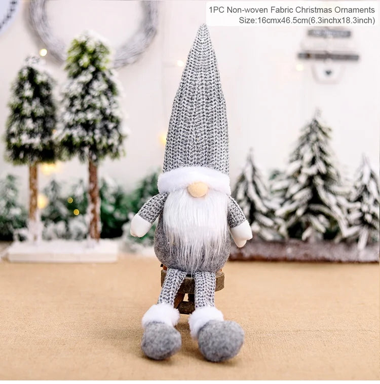 QIFU Christmas Doll Ornaments 2024 Merry Christams Decor for Home Cristmas Decor Xmas Gifts Happy New Year 2025 Navidad Noel