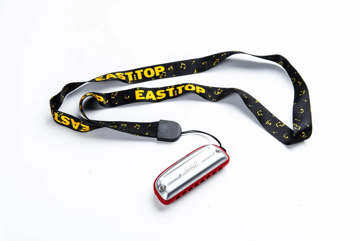 East Top Blues Harmonica Key of C 8 Hole Professional Mouth Organ Harmonica for Adults, Professional Player, Beginners and Gifts