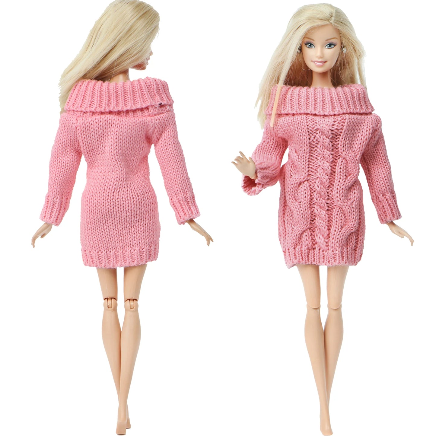 1 Pcs Handmade High Quality Doll Coat Dress Fur Clothes for Barbie Doll Winter Wear Leopard Outfit Doll Accessories Kids Toys