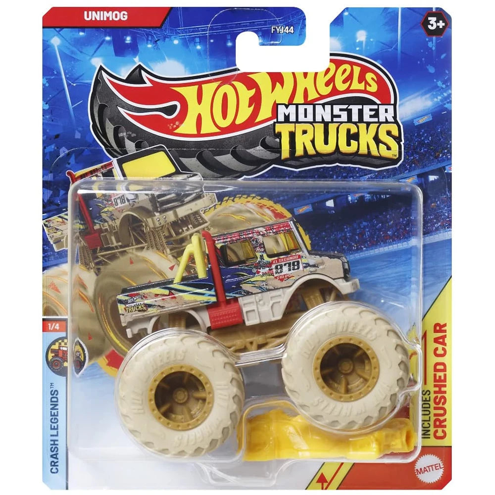2025 Hot Wheels Cars MONSTER TRUCKS HW-Dozen-Delivery Unimog 5-Alarm 1/64 Metal Die-Cast Model Collection Toy Vehicles