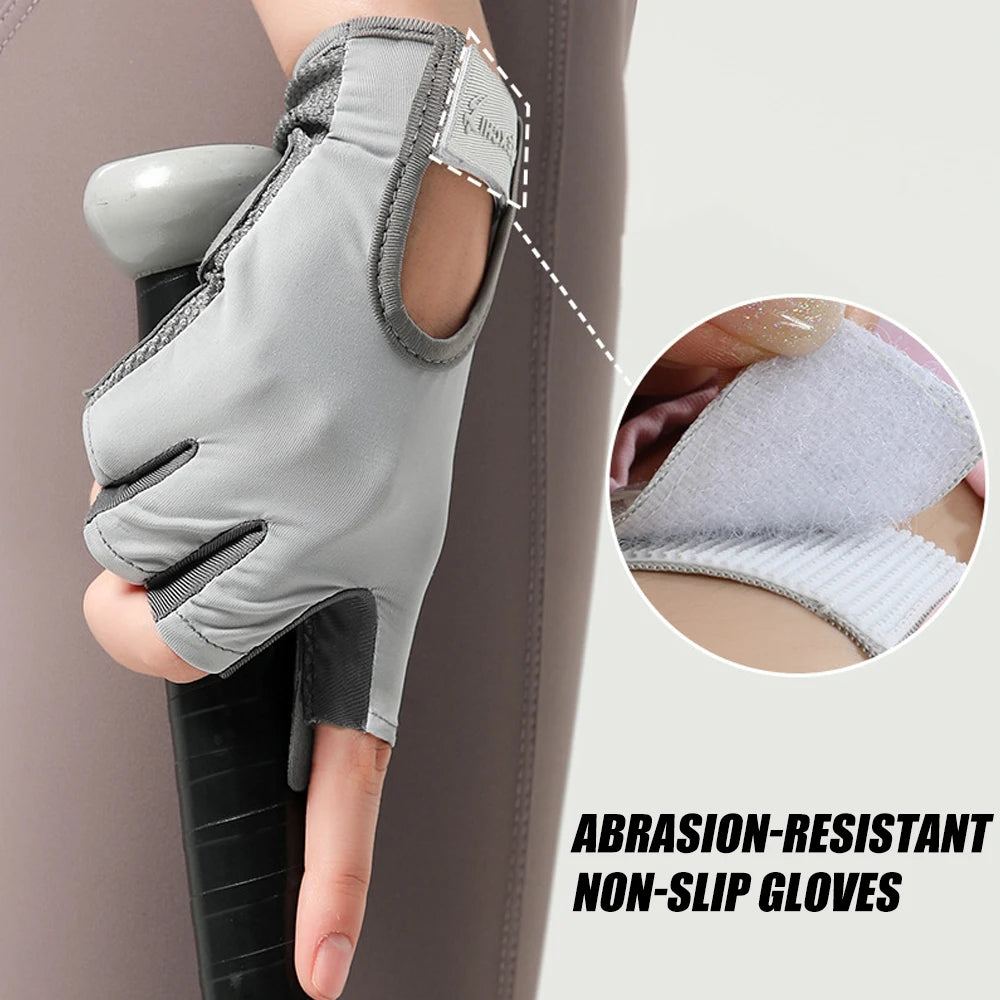 1 Pair Workout Gloves for Men and Women, Exercise Gloves for Weight Lifting, Cycling, Gym, Training, Breathable and Snug Fit