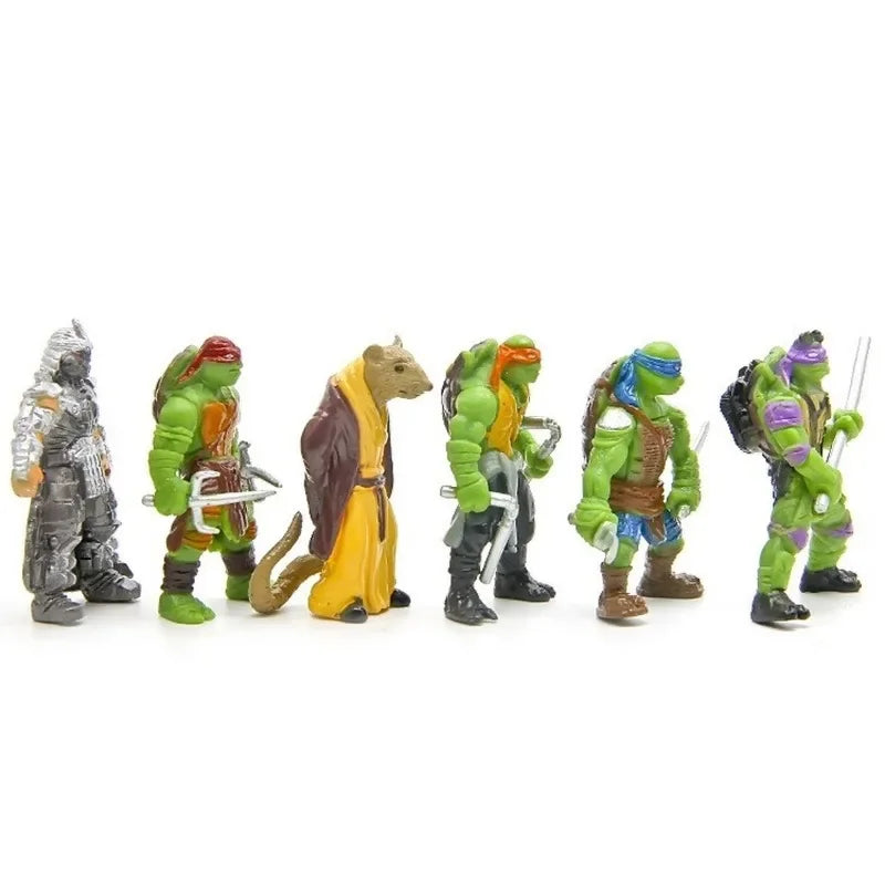 6 Types 6CM Classic Movie Teenage Mutant Ninja Turtles Raphael Donatello Kit Toys Model Doll Gift