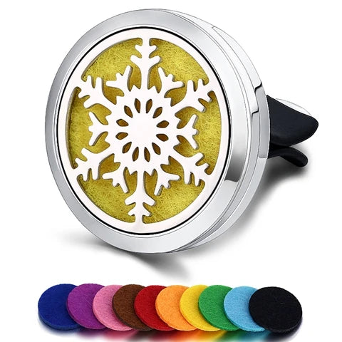 Car Air Freshener Car Perfume Diffuser Clip Car Air Auto Vent Freshener Essential Oil Perfume Locket (No Fragrance) C002