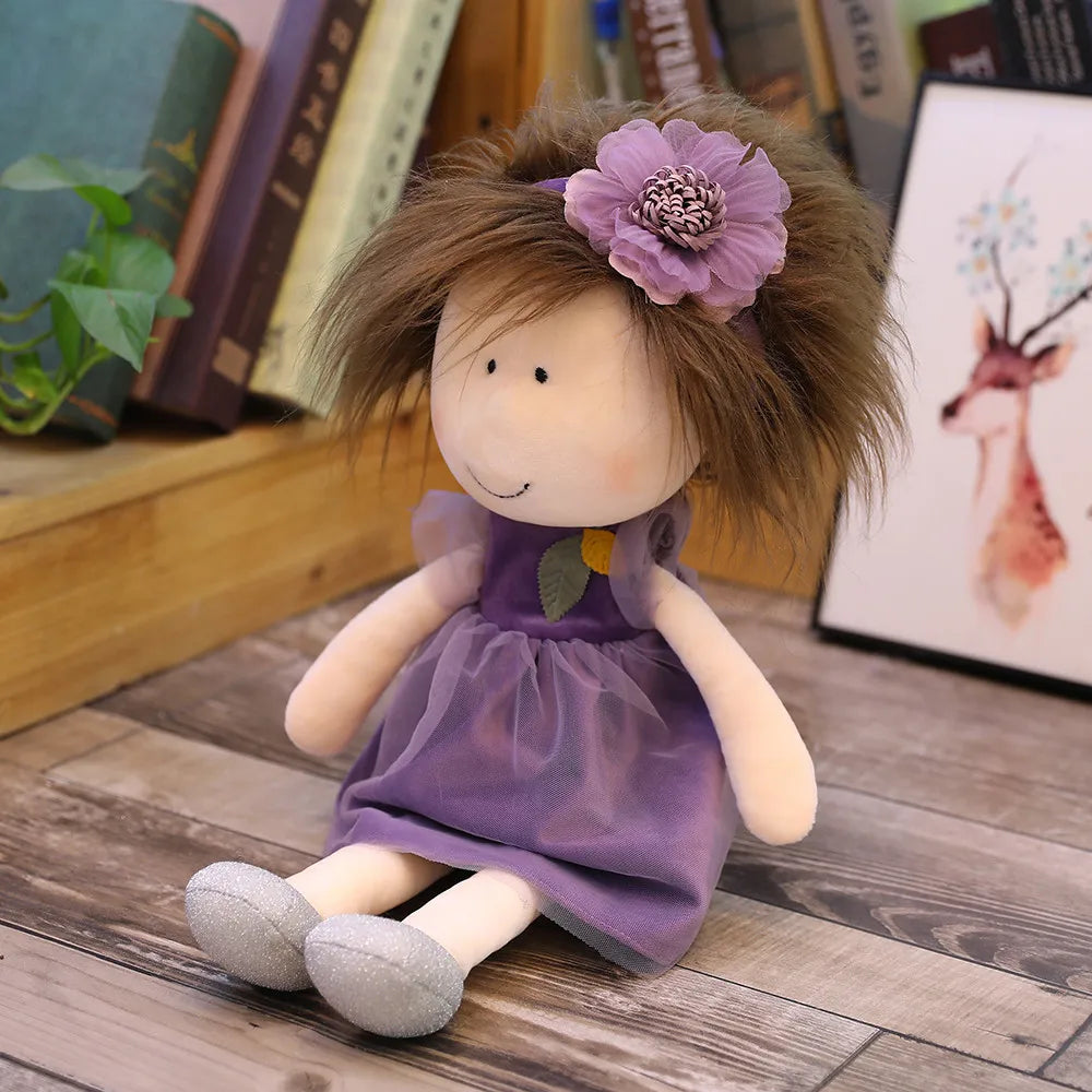 35cm/45cm New Cute Cartoon Little Sister Plush Dolls Girl in the Skirt Doll Kids Girls Toys Children Birthday Christmas Gifts