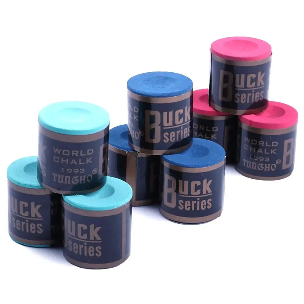 2pcs/Set No-Slip Billiard Chalks Pool Cue Stick Chalk Snooker Easy Powder Billiard Chalk Pool Sport Accessories Blue Green Red