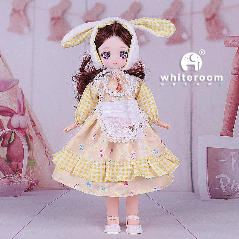 1/6 Bjd Doll Wedding Dress Anime Action Figures Full Set Spherical Jointed Doll for Children's Toys Girl Cosplay Free Shipping