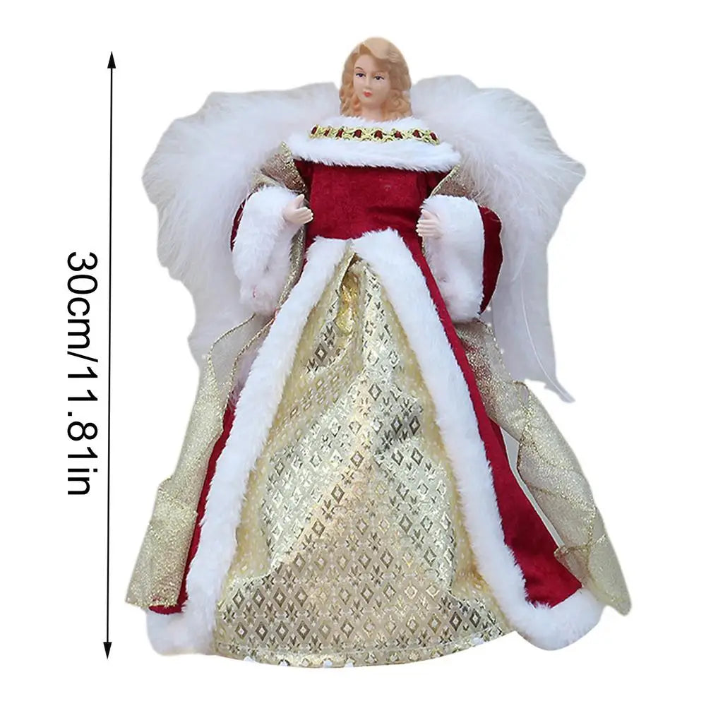 Christmas Angel Dolls Christmas Tree Top Angel Ornaments Xmas Treetop Figurine Navidad New Year Decoration Christmas Gifts