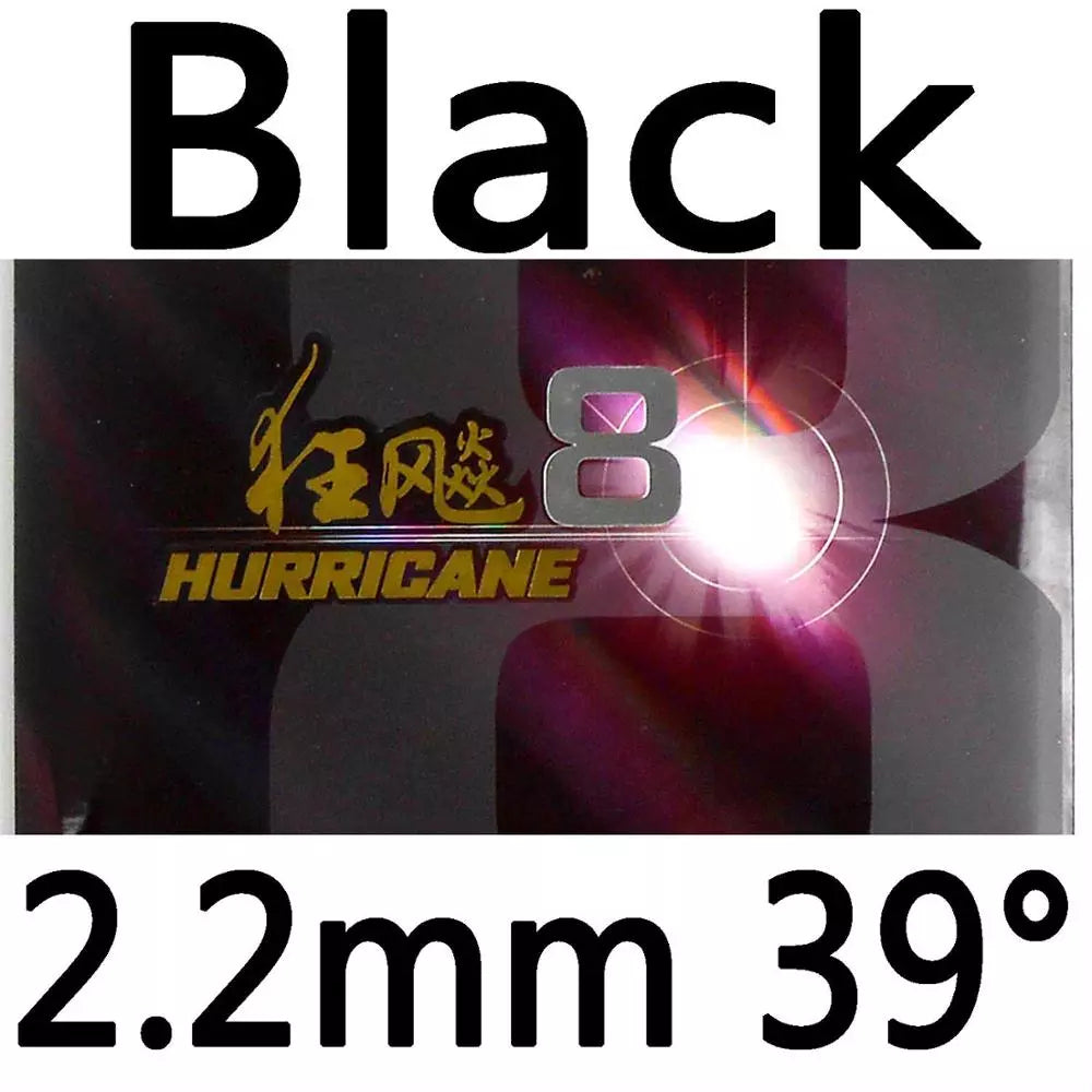 DHS Hurricane 8 Hurricane8 Pips in Table Tennis Rubber With Sponge PingPong Rubber