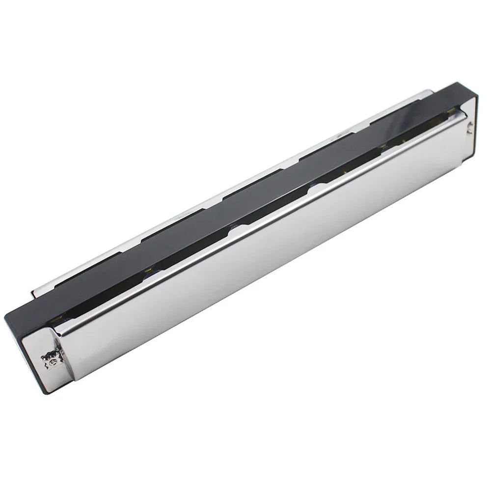 Harmonica Professional Swan 24 Hole C&D Key Harmonica Play Double-Side Silver Harmonica Beginners Playing Music Instruments
