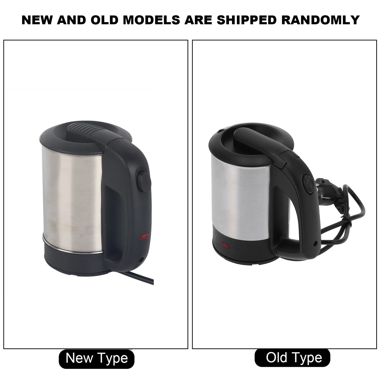 Electric Kettle 0.5L Mini Electric Kettle Water Boiler Stainless Steel Automatic Power Off Portable Travel Kettle Pot EU 220V
