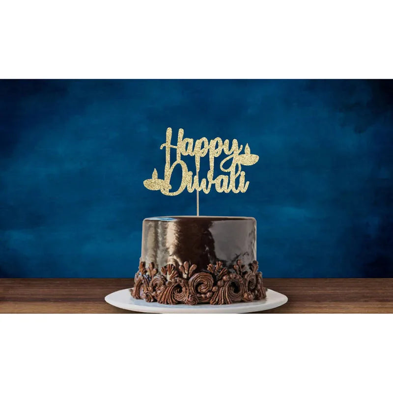Happy Diwali Cake Topper Indian Festival of Lights Party Decoration