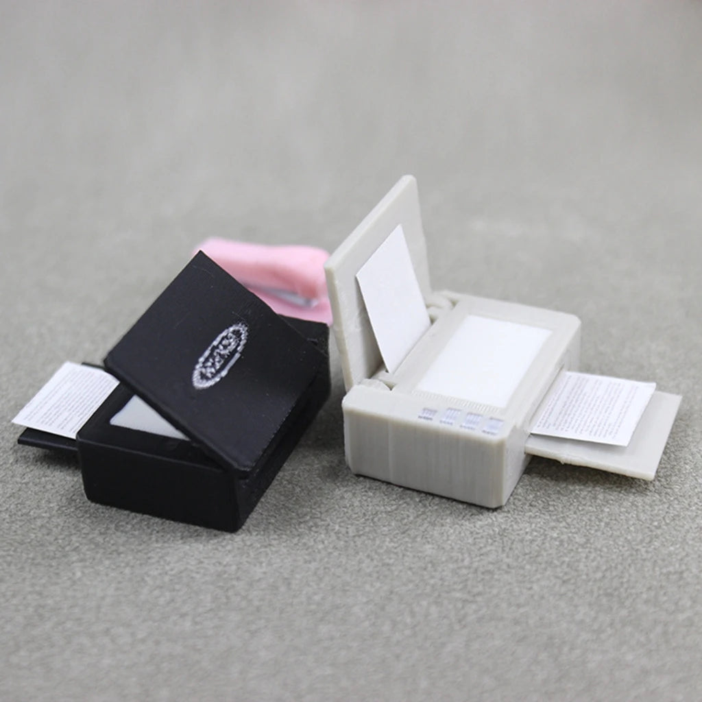 1/12 Scale Dollhouse Miniature Stationery Emulates Printer Office Scene Model Prop BJD Doll Accessories Toys