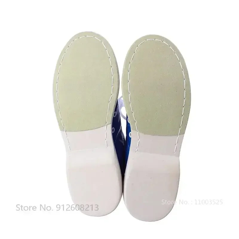 2024 Bowling Shoes for Women Men Anti-Slip Beginners Bowling Sneakers Unisex Breathable Soft Sports Sneakers Contrast Color