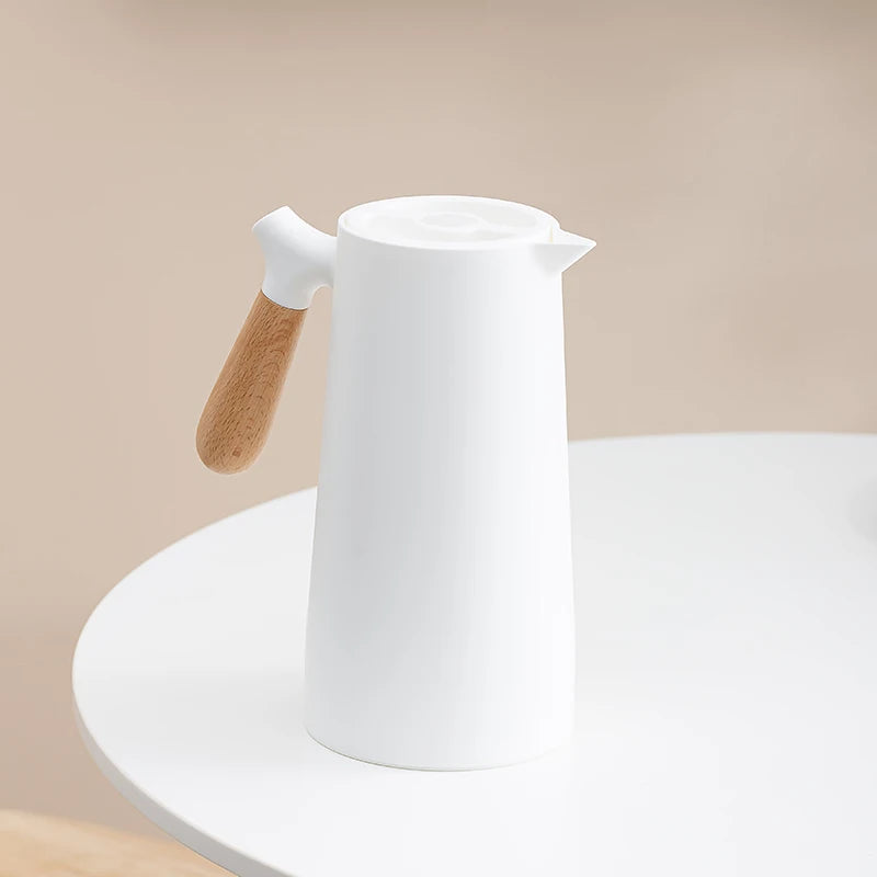 1000ML Insulation Kettle Hot Water Bottle With Handle Nordic Style Large Capacity Thermos Removable Teapot Household Coffee Pot