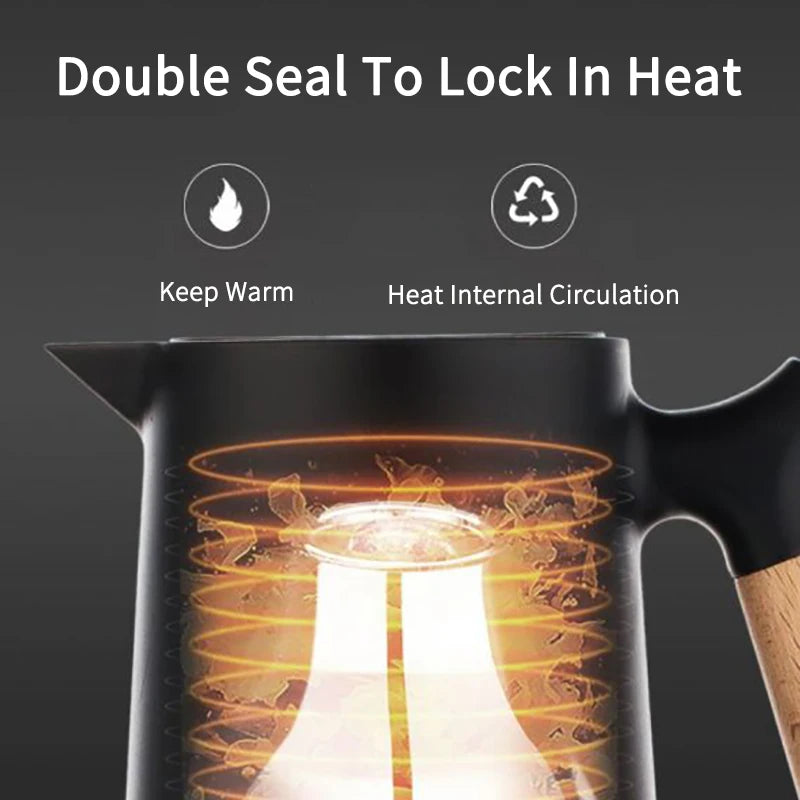 1000ML Insulation Kettle Hot Water Bottle With Handle Nordic Style Large Capacity Thermos Removable Teapot Household Coffee Pot