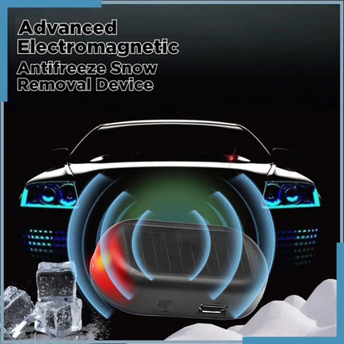 Car Winter Snow Removal Electric Device Electromagnetic Wave Ice Remover Frost Cleaning Antifreeze Microwave Winter Supplies