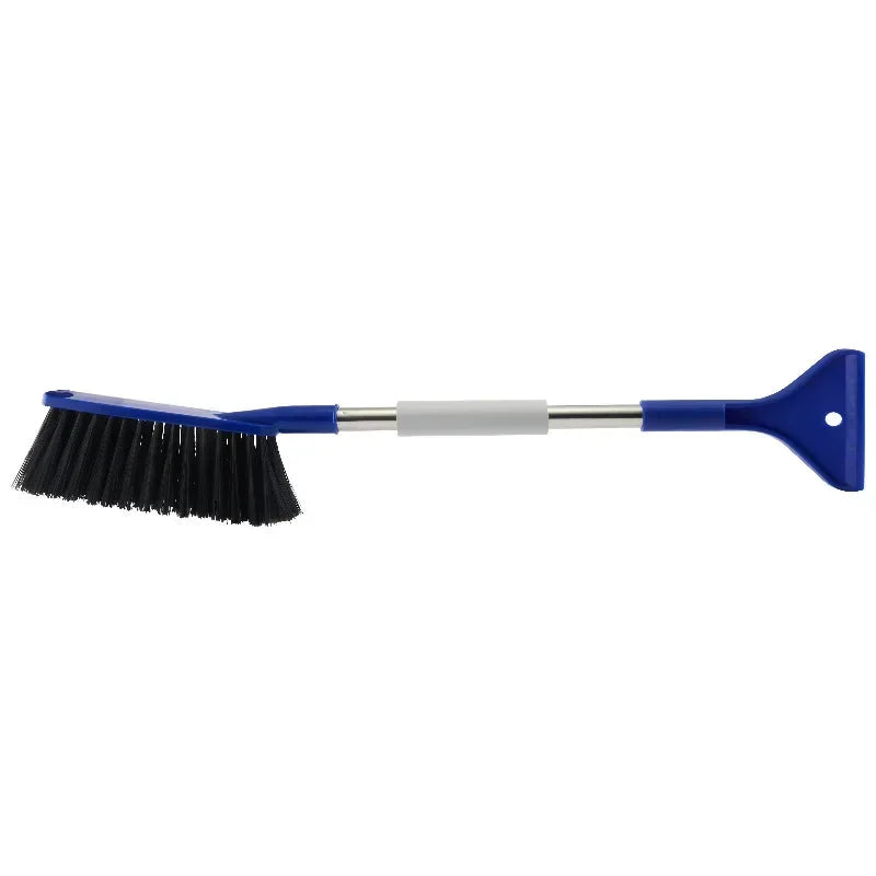Car Snow Brush Ice Scraper Aluminum Alloy Long Handle EVA Sponge Grip Flexible Nylon Bristles Auto Windshield Snow Removal Broom