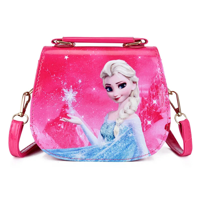 Disney Frozen Anime Figure Elsa Princess Child Shoulder Bag Girl Baby Lovely Handbag Cartoon Kid Fashion Shopping Messenger Bag
